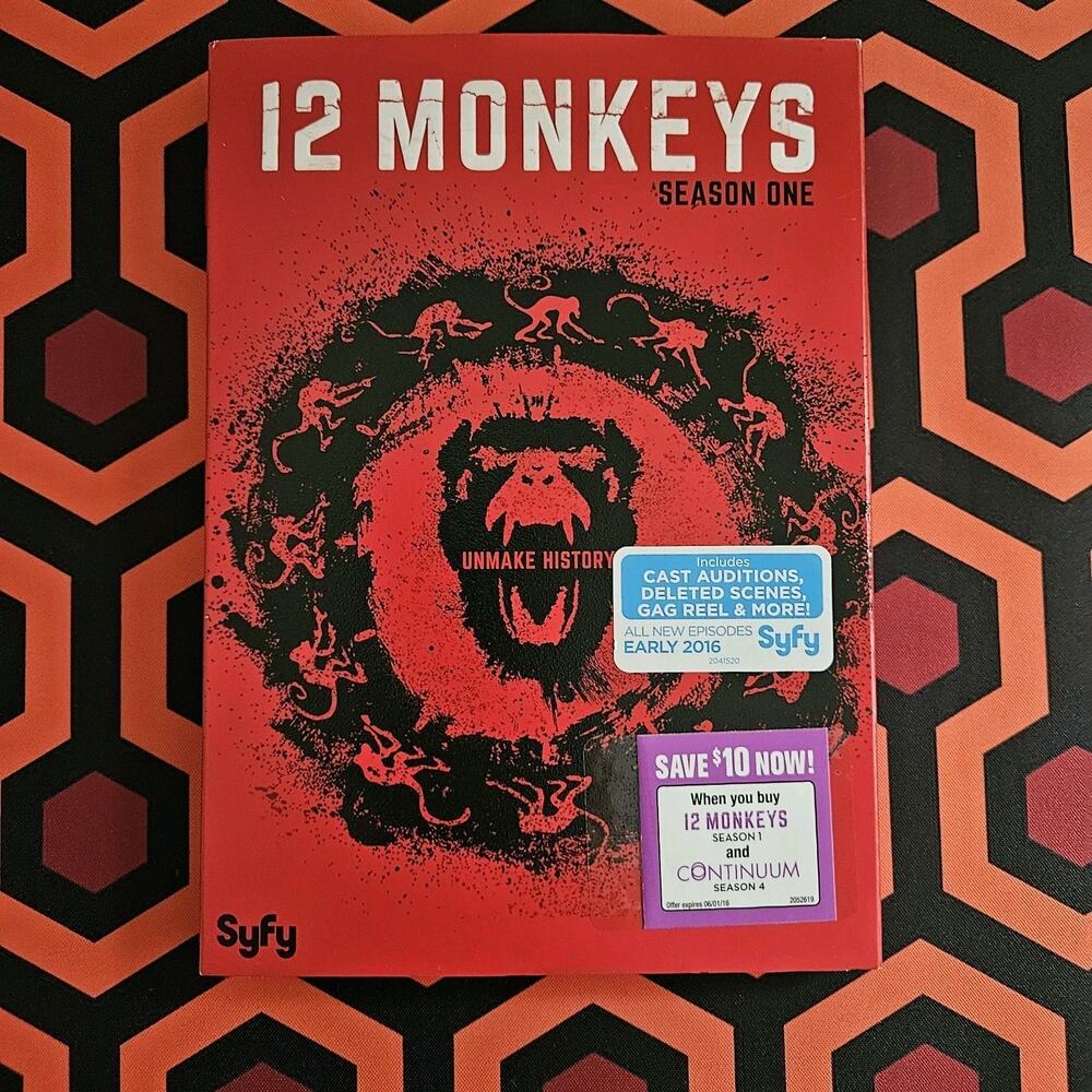 12 Monkeys: Season One (DVD New Sealed) Sci Fi Dystopian Time Travel